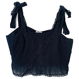 Farm Rio-Top in pizzo nero-Nero