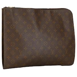 Louis Vuitton-Louis Vuitton Posh Documents Clutch Bag Canvas Clutch Bag M53456 in Good condition-Other