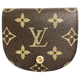 Louis Vuitton-Louis Vuitton Porte Monnaie Gousset Canvas Coin Case M61970 in Good condition-Other