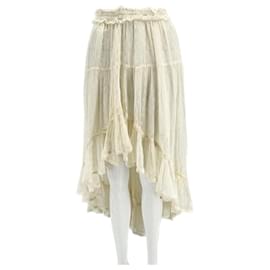 Autre Marque-Non Signé / Unsigned skirts T.International XS Viscose-Cream