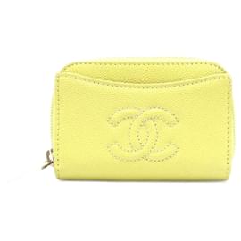 Chanel-Chanel CC Caviar Zip Card Holder Leather Card Case in Excellent condition-Other