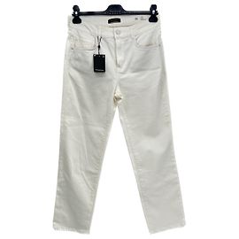 Jeans Massimo Dutti T.FR 38 Algodón Blanco