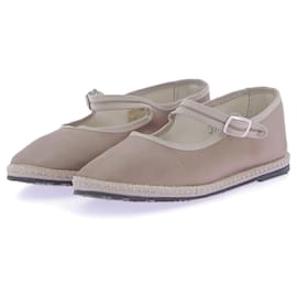 Autre Marque-Non Signé / Unsigned ballet flats T.EU 37 Cloth-Brown