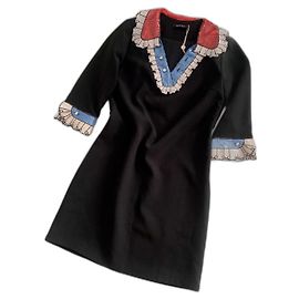 Vestido Gucci de algodón negro Negro