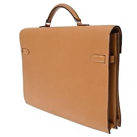 Hermès-Bags Briefcases-Brown