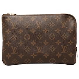 Louis Vuitton-Sacos de embreagem-Marrom