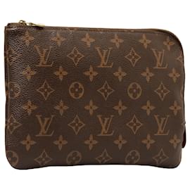 Louis Vuitton-Louis Vuitton Brown Monogram Etui Voyageur PM-Brown