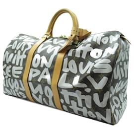 Louis Vuitton-Louis Vuitton Brown x Stephen Sprouse Monogram Graffiti Keepall 50-Brown