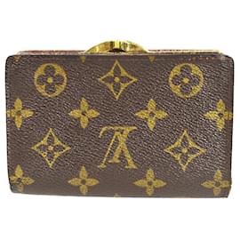 Louis Vuitton-Geldbörsen, Brieftaschen, Etuis-Braun