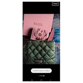Gucci-Diana phyton Card Case Wallet-Rosa