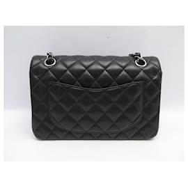 Chanel-CHANEL CLASSIC PETIT PM TIMELESS HANDBAG A01113 IN BLACK LEATHER HAND BAG-Black