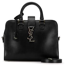 Yves Saint Laurent-Yves Saint Laurent Monogram Baby Cabas Leather Handbag 472469 in Good condition-Other