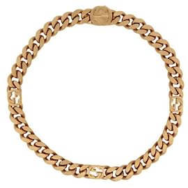 Gucci-GUCCI INTERLOCKING NECKLACE 700065 36CM IN GOLD METAL GOLD STEEL NECKLACE-Golden