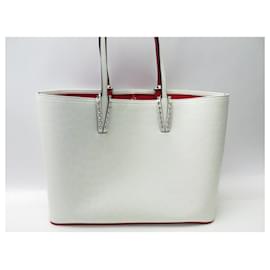 Christian Louboutin-NEW CHRISTIAN LOUBOUTIN CABATA LARGE HANDBAG 3205218F611 LEATHER HAND BAG-Cream