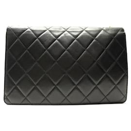 Chanel-CHANEL GOLDEN CLASS LARGE HANDBAG BLACK QUILTED LEATHER CROSSBODY BAG-Black