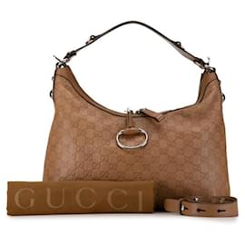 Gucci-Gucci Guccissima Leather Hobo Bag Leather Shoulder Bag 232961 in Excellent condition-Other