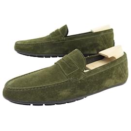 JM Weston-NEW JM WESTON SHOES AJACCIO MOCCASIN 914 9 43 KHAKI SUEDE + SHOE SHOES-Khaki
