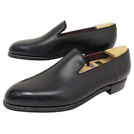 JM Weston-NEW JM WESTON SHOES ULTRA 345 LEATHER MOCCASINS 8E 42 L SHOE SHOE-Black