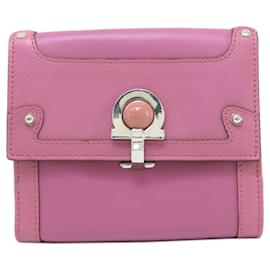 Salvatore Ferragamo-Geldbörsen, Brieftaschen, Etuis-Pink
