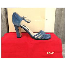 Bally-Sandales-Bleu