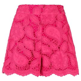 Maje-MAJE Short Lannick en broderie anglaise rose T34 ETAT NEUF-Rose