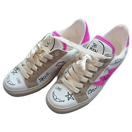 Zadig & Voltaire sneakers ZV1747 White Fuschia