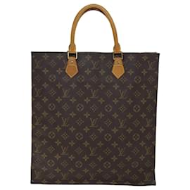Louis Vuitton-LOUIS VUITTON Monogram Sac Plat Hand Bag M51140 LV Auth 72219-Monogram