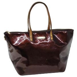 LOUIS VUITTON Monogramm Vernis Bellevue GM Einkaufstasche Amarante M93589 LV Auth 73055 Andere