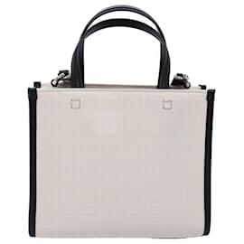 Givenchy-Bolsa de mão GIVENCHY em lona 2way branca Auth 73396A-Branco