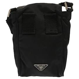 Prada-PRADA Shoulder Bag Nylon Black Auth 71840-Black