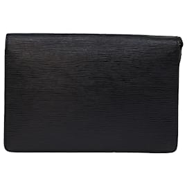 Louis Vuitton-LOUIS VUITTON Epi Serie Dragonne Hand Bag Black M52612 LV Auth bs14001-Black