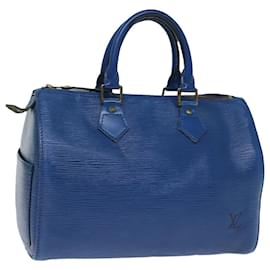 Louis Vuitton-LOUIS VUITTON Epi Speedy 25 Hand Bag Toledo Blue M43015 LV Auth 73300-Other