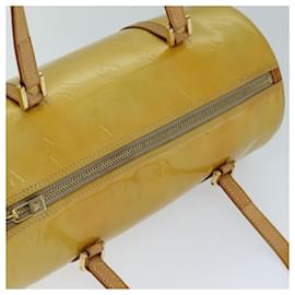 Louis Vuitton-LOUIS VUITTON Monogram Vernis Bedford Hand Bag Beige M91006 LV Auth 73052-Beige