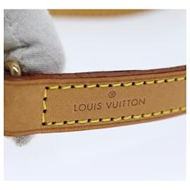 Louis Vuitton-LOUIS VUITTON Shoulder Strap Leather 43.7"" Beige LV Auth 72437-Beige