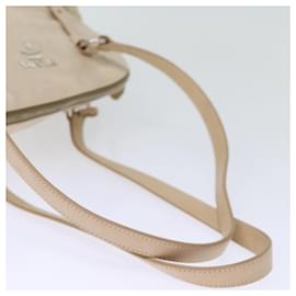 Prada-PRADA Shoulder Bag Leather Beige Auth 72717-Beige