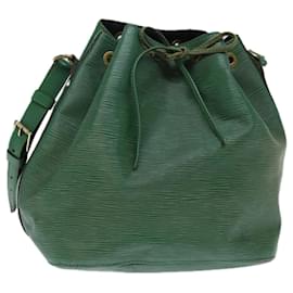 Louis Vuitton-LOUIS VUITTON Epi Petit Noe Shoulder Bag Green M44104 LV Auth 73326-Green