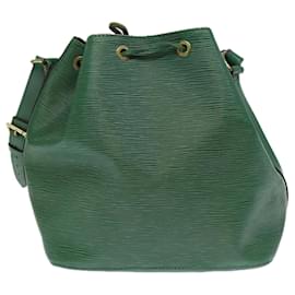 Louis Vuitton-LOUIS VUITTON Epi Petit Noe Shoulder Bag Green M44104 LV Auth 73326-Green