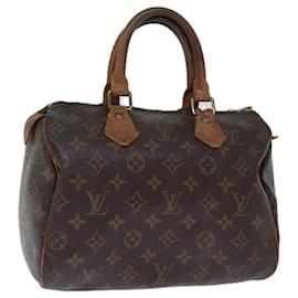 Louis Vuitton-LOUIS VUITTON Monogramm Speedy 25 Handtasche M41528 LV Auth 72208-Monogramm