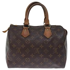 Louis Vuitton-LOUIS VUITTON Monogram Speedy 25 Hand Bag M41528 LV Auth 72208-Monogram