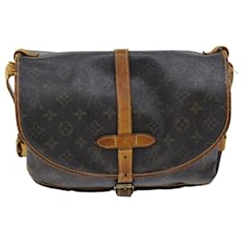 Louis Vuitton-LOUIS VUITTON Monogram Saumur 30 Shoulder Bag M42256 LV Auth 73298-Monogram