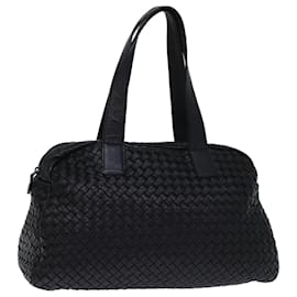 Autre Marque-BOTTEGA VENETA INTRECCIATO Shoulder Bag Leather Black Auth yk12046-Black