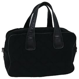 Prada-PRADA Hand Bag Canvas 2way Black Auth ep4171-Black