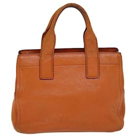 Miu Miu-Miu Miu Hand Bag Leather 2way Orange Auth 73247-Orange