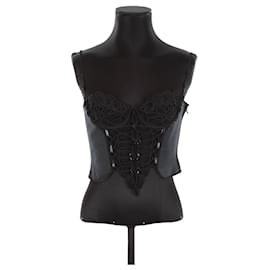 Saint Laurent-corset-Black