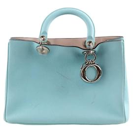 Dior-Leather Handbag-Blue