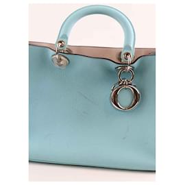 Dior-Leather Handbag-Blue