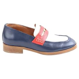 Autre Marque-Leather loafers-Blue