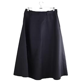 Autre Marque-wrap wool skirt-Black