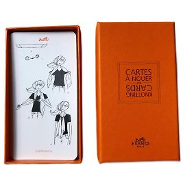 Hermès Knotenkarten Nr. 4 Orange