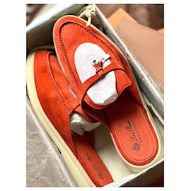 Loro Piana-Loro Piana Babouches Charms Walk 40.5-Orange